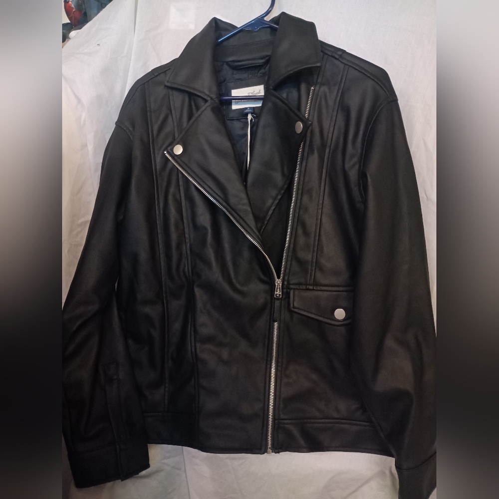 Universal thread Women's Faux Leather Moto Jacket